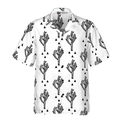 Cactus Seamless Pattern Aloha Hawaiian Shirt For Summer, Colorful Shirt For Men Women, Perfect Gift For Friend, Team, Family - Amzanimalsgift
