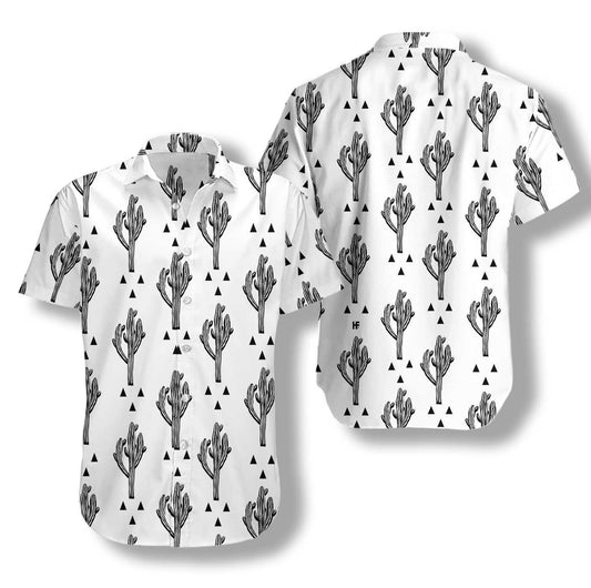 Cactus Seamless Pattern Hawaiian Shirt, Colorful Summer Aloha Shirt For Men Women, Perfect Gift For Friend, Family, Husband, Wife, Boyfriend - Amzanimalsgift