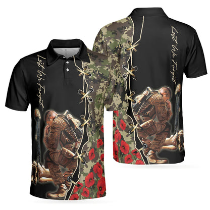 Camouflage Men Polo Shirt, Lest We Forget Polo Shirt, Thoughtful Gift For Veteran Day, Veteran Shirt For Proud War Veterans - Amzanimalsgift