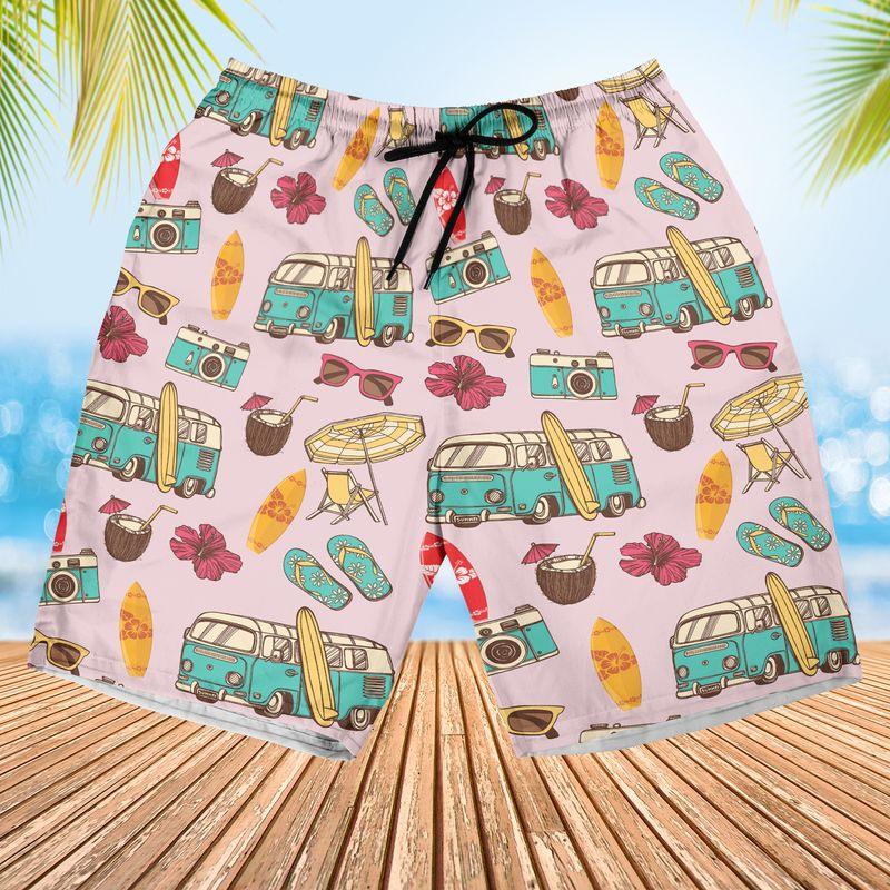 Camping Aloha Hawaiian Shirts For Summer, Retro Tropical Hawaiian Set Holiday Outfits For Men Women, Gift For Friend, Family, Team, Camping Lovers - Amzanimalsgift