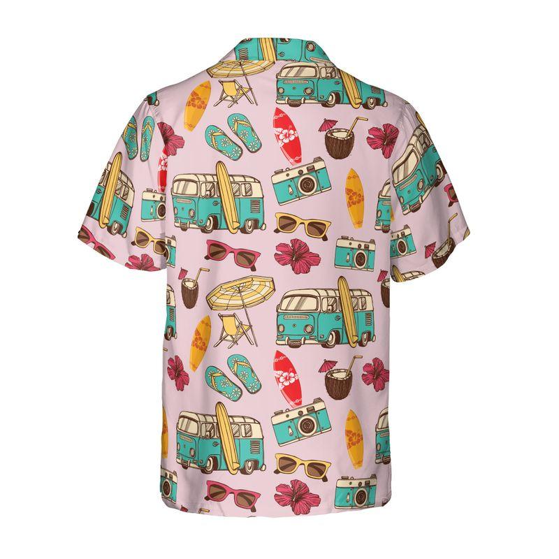 Camping Aloha Hawaiian Shirts For Summer, Retro Tropical Hawaiian Set Holiday Outfits For Men Women, Gift For Friend, Family, Team, Camping Lovers - Amzanimalsgift