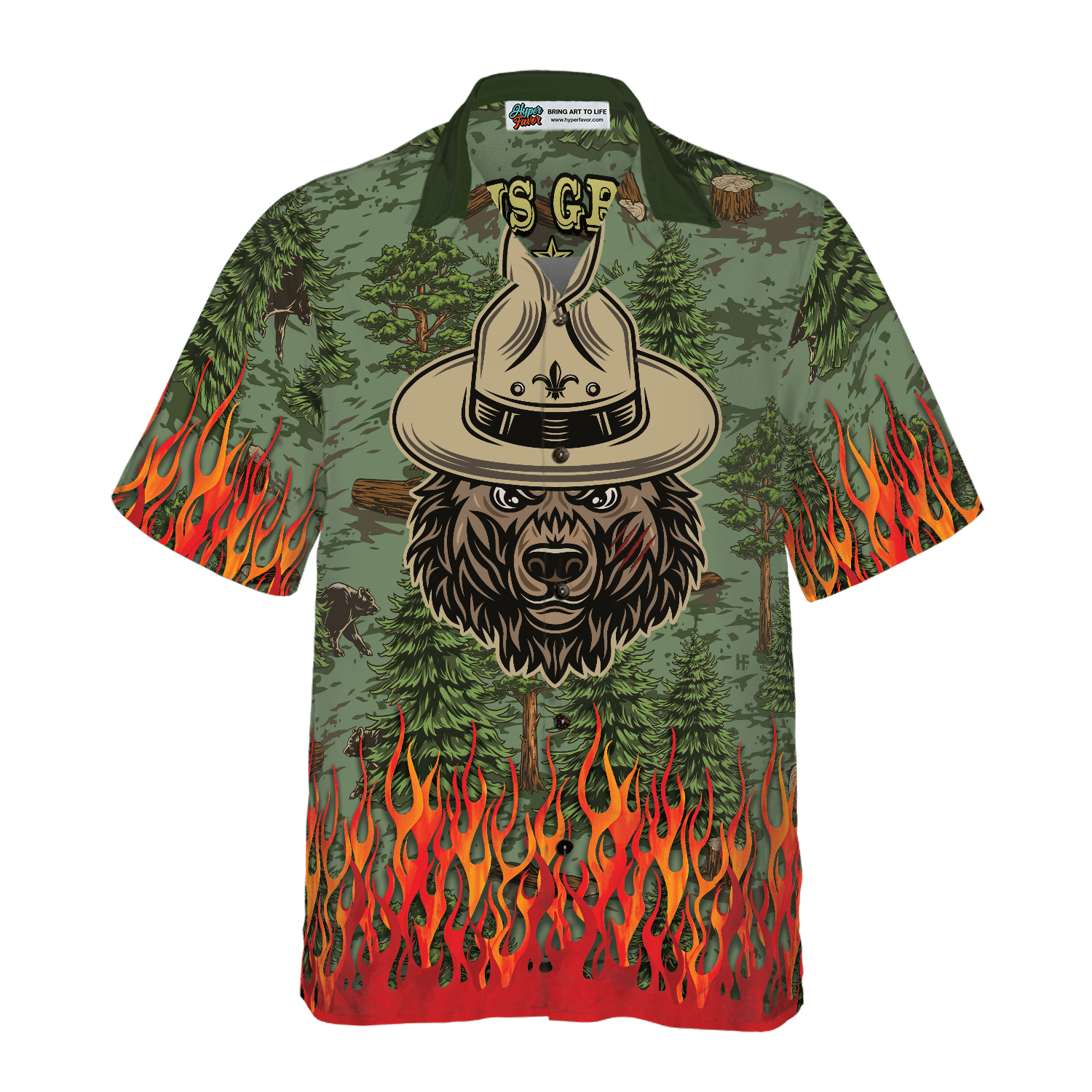 Camping Beer Hawaiian Shirt, Camping Sheriff Bear Drink Beer Colorful Summer Aloha Shirt For Men Women, Perfect Gift For Husband, Wife, Friend - Amzanimalsgift