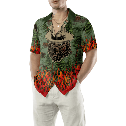 Camping Beer Hawaiian Shirt, Camping Sheriff Bear Drink Beer Colorful Summer Aloha Shirt For Men Women, Perfect Gift For Husband, Wife, Friend - Amzanimalsgift