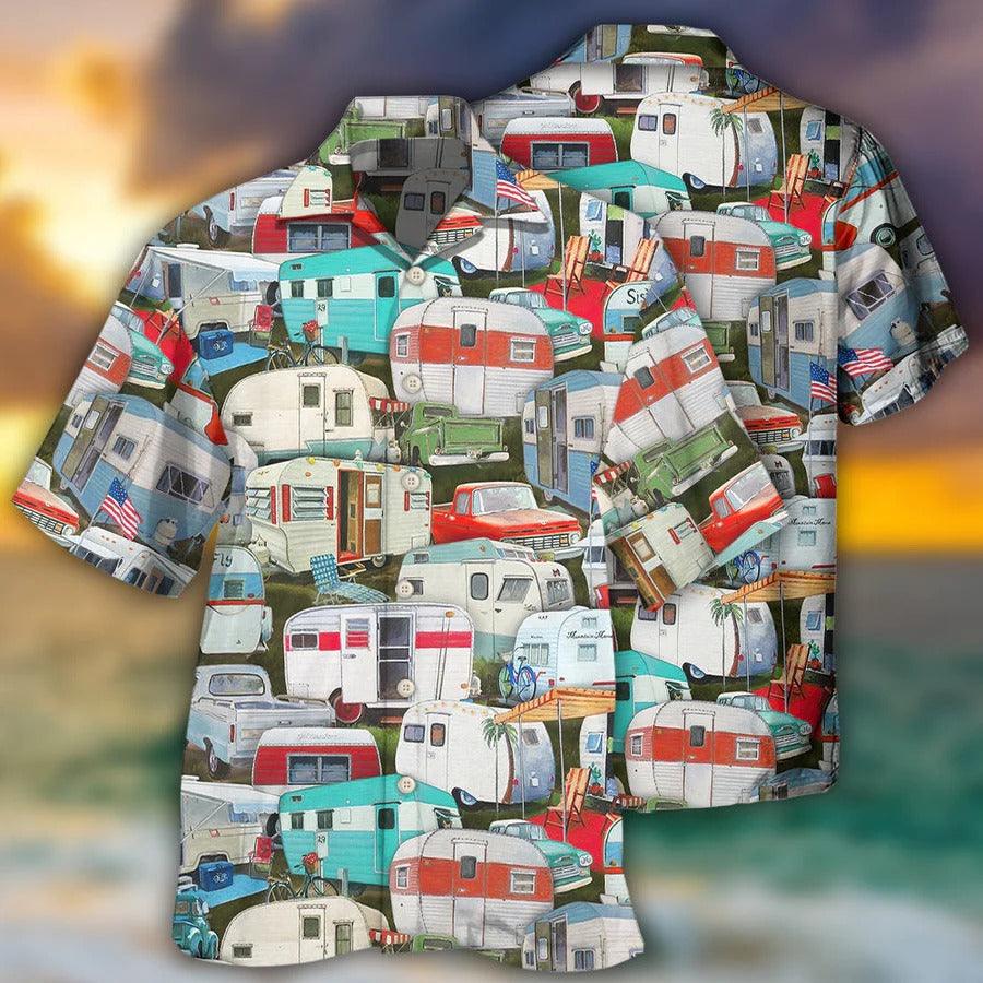 Camping Hawaiian Shirt, Camping Caravans Are Calling And I Must Go Aloha Shirt For Men And Women - Perfect Gift For Camping Lovers - Amzanimalsgift