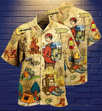 Camping Hawaiian Shirt, Camping Gear, Camping Love Life Aloha Shirt For Men And Women - Perfect Gift For Camping Lovers - Amzanimalsgift
