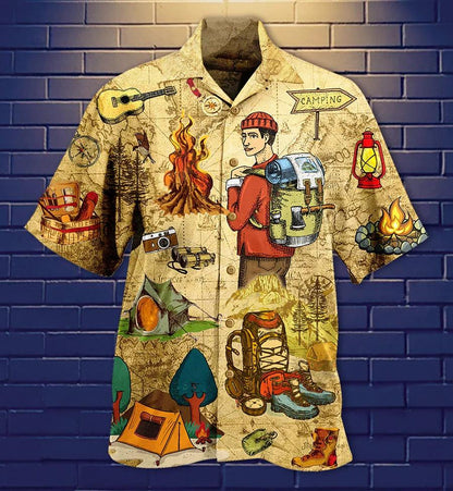 Camping Hawaiian Shirt, Camping Gear, Camping Love Life Aloha Shirt For Men And Women - Perfect Gift For Camping Lovers - Amzanimalsgift