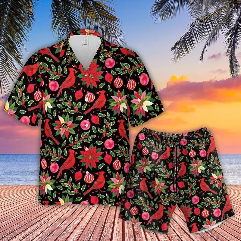 Cardinal Aloha Hawaiian Shirt - Cardinal Pattern Hawaiian Shirt, Christmas Decorations Pattern Hawaiian Shirt For Men & Women, Cardinal Lover - Amzanimalsgift