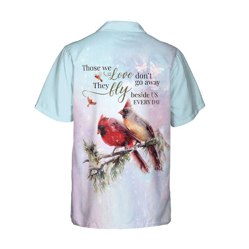 Cardinal Aloha Hawaiian Shirts For Summer - Couple Bird Hawaiian Set Outfits For Men Women - Memorial Gift For Family - Those We Love Don't Go Away - Amzanimalsgift