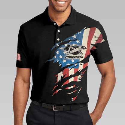Carpenter My Craft Allows Me To Build Anything Polo Shirt, Ripped American Flag Polo Shirt, Best Carpenter Shirt For Men - Amzanimalsgift