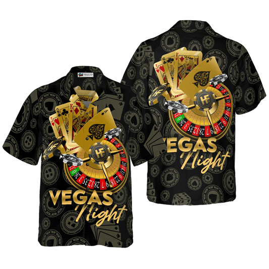 Casino Hawaiian Shirt, Vegas Night in Casino Hawaiian Shirt, Colorful Gambling Summer Aloha Shirts For Men Women, Gift For Husband, Wife, Friend, Family - Amzanimalsgift