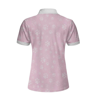 Cat Custom Photo Women Polo Shirt, Pink Cat Mom, Cat Kisses Fix Everything Personalized Women Polo Shirts, Gift For Cat Lovers, Ladies, Cat Mom - Amzanimalsgift