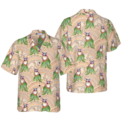 Cat Hawaiian Shirt, Cat Hula Aloha Shirt For Men - Perfect Gift For Men, Cat Lovers, Husband, Boyfriend, Friend, Family - Amzanimalsgift