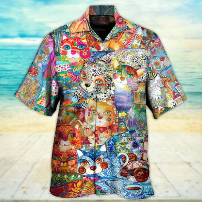 Cat Hawaiian Shirt For Summer, Cat All You Need Is Love And A Cat Hawaiian Shirts Outfit For Men Women, Friend, Team, Cat Lovers - Amzanimalsgift