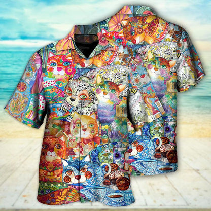 Cat Hawaiian Shirt For Summer, Cat All You Need Is Love And A Cat Hawaiian Shirts Outfit For Men Women, Friend, Team, Cat Lovers - Amzanimalsgift
