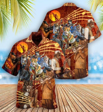Cat Hawaiian Shirt For Summer, Cat To Be A Jazz Aloha Shirts, Funny Colorful Cool Cat Hawaiian Shirts Outfit For Men Women, Friend, Team, Cat Lovers - Amzanimalsgift