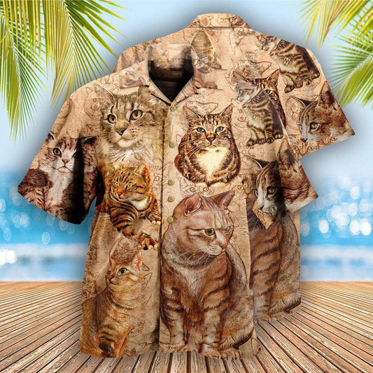 Cat Hawaiian Shirts For Summer, If You Don't Like Cat You Don't Like Me Aloha Shirts - Perfect Gift For Men Women, Friend, Team, Cat Lovers - Amzanimalsgift