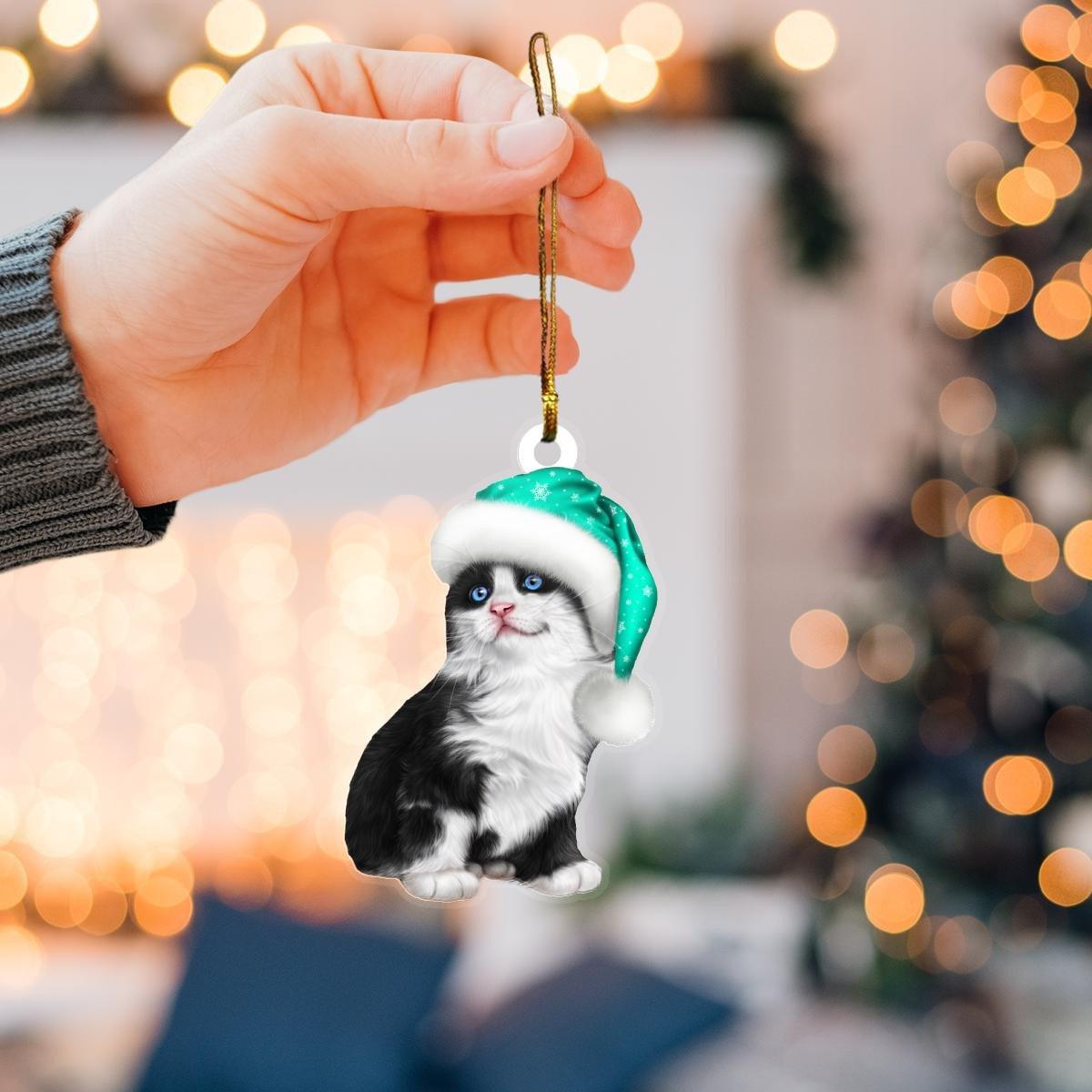 Cat mica ornament gift for christmas 2022 - Amzanimalsgift