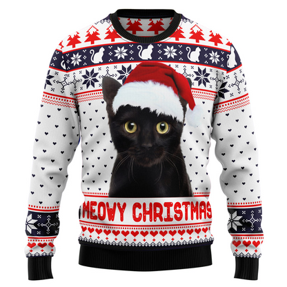 Cat Ugly Christmas Sweater, Custom Cat Photo Sweater, Perfect Gift and Outfit For Christmas, Halloween, Winter