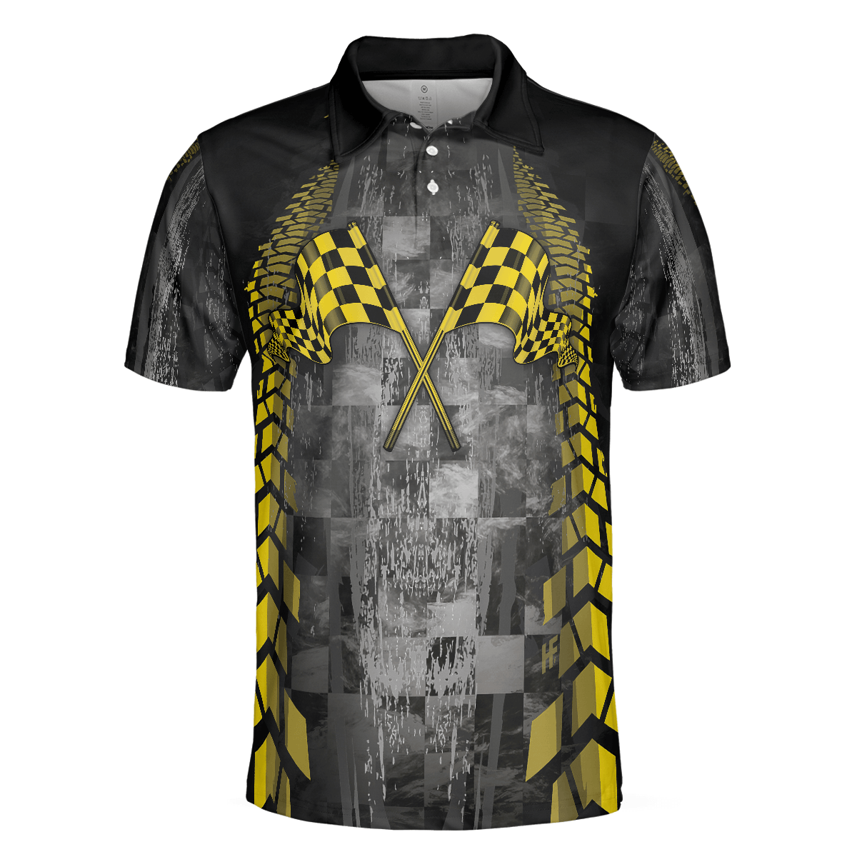 Catch You At The End Racing Short Sleeve Polo Shirt, Checker Pattern Race Polo Shirt, Best Racer Shirt For Men, Polo Shirt Gift For Men - Amzanimalsgift