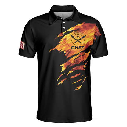 Chef My Craft Allows Me To Cook Anything Short Sleeve Polo Shirt, Skull Polo Shirt, Best Disc Golf Shirt For Men - Amzanimalsgift