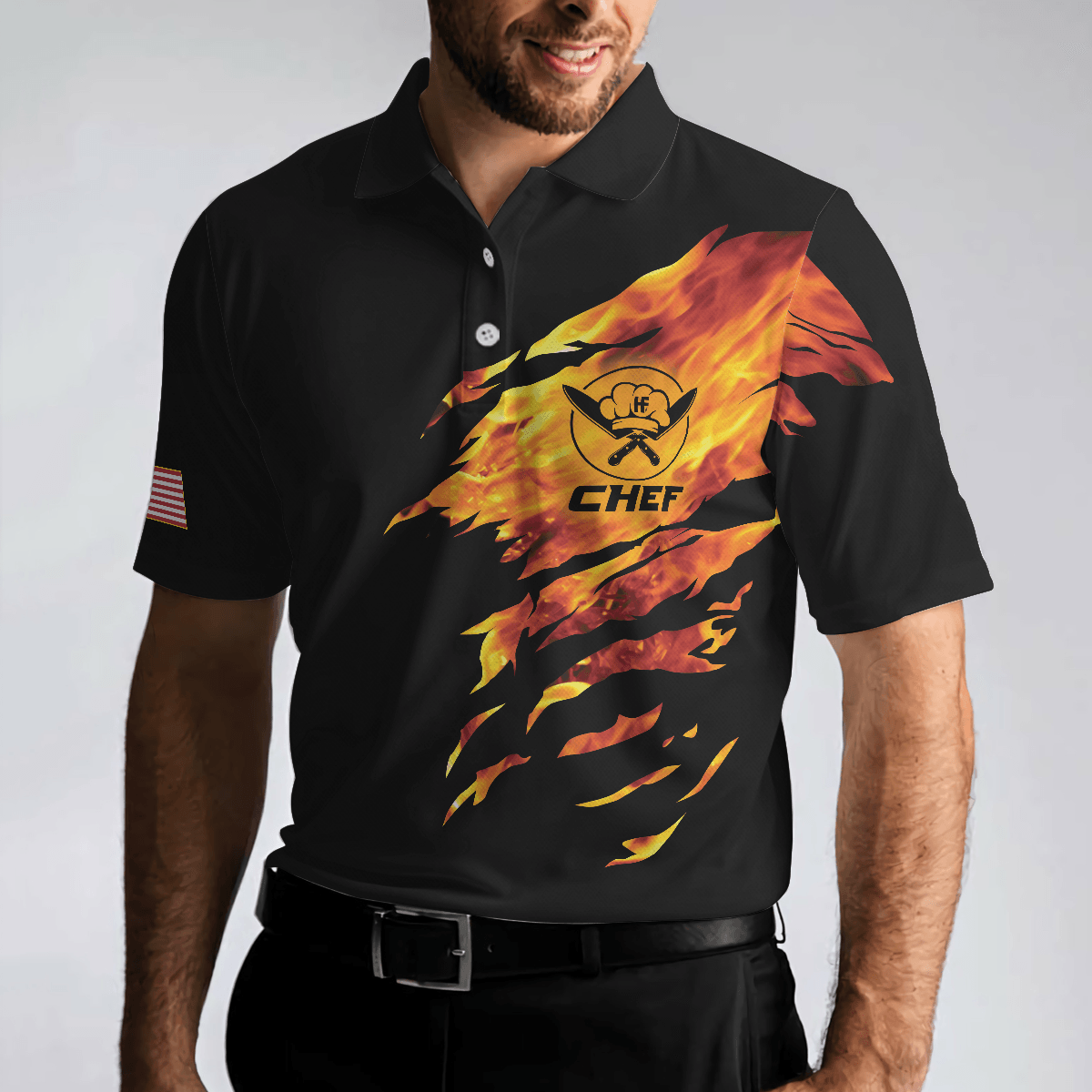 Chef My Craft Allows Me To Cook Anything Short Sleeve Polo Shirt, Skull Polo Shirt, Best Disc Golf Shirt For Men - Amzanimalsgift