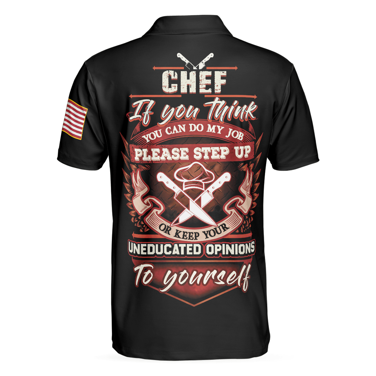 Chef Proud Skull Unisex Short Sleeve Polo Shirt, If You Think You Can Do My Job Chef Polo Shirt, Best Chef Shirt For Men - Amzanimalsgift
