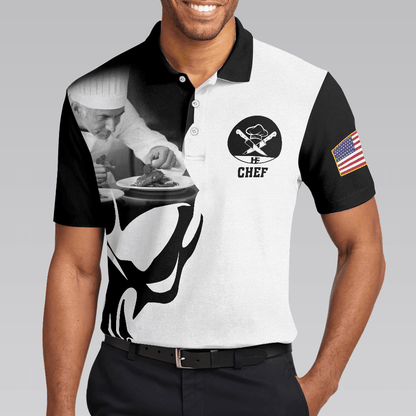 Chef Proud Skull Unisex Short Sleeve Polo Shirt, If You Think You Can Do My Job Chef Polo Shirt, Best Chef Shirt For Men - Amzanimalsgift