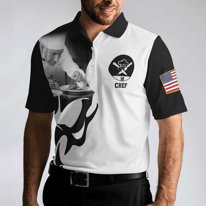 Chef Proud Skull Unisex Short Sleeve Polo Shirt, If You Think You Can Do My Job Chef Polo Shirt, Best Chef Shirt For Men - Amzanimalsgift