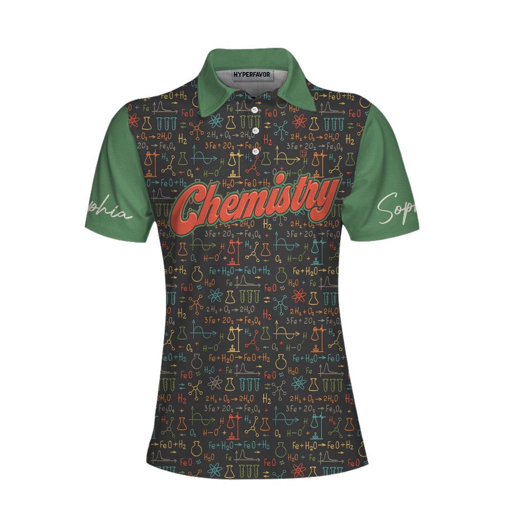 Chemistry Teacher Custom Name Women Polo Shirt, I Am A Chemistry Teacher Personalized Women Polo Shirts, Gift For Teacher's Day, Ladies - Amzanimalsgift