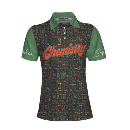 Chemistry Teacher Custom Name Women Polo Shirt, I Am A Chemistry Teacher Personalized Women Polo Shirts, Gift For Teacher's Day, Ladies - Amzanimalsgift