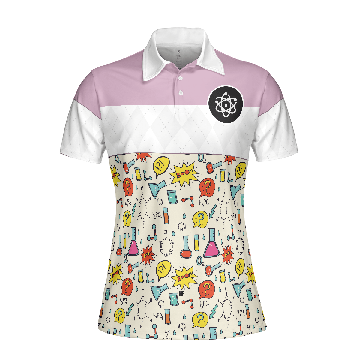 Chemistry Teacher Women Polo Shirt, Like A Normal Teacher But Cooler, Symbol Chemistry Pink Women Polo Shirts, Gift For Chemistry Lover, Teacher's Day - Amzanimalsgift
