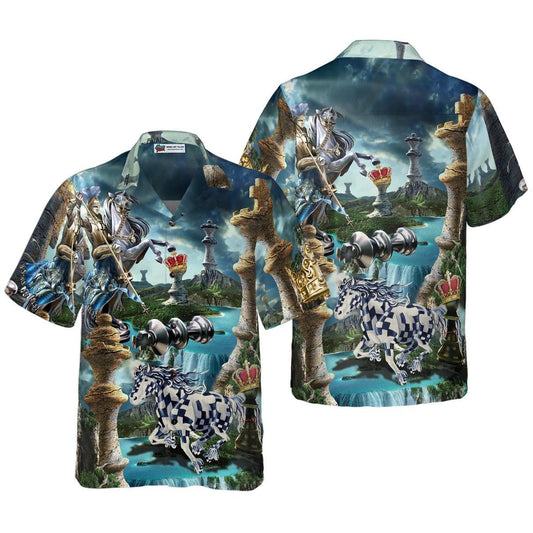 Chess Hawaiian Shirt, Chess Is My Life Hawaiian Shirt, Blue Chess Aloha Shirt - Perfect Gift For Men, Women, Chess Lover, Friend, Family - Amzanimalsgift