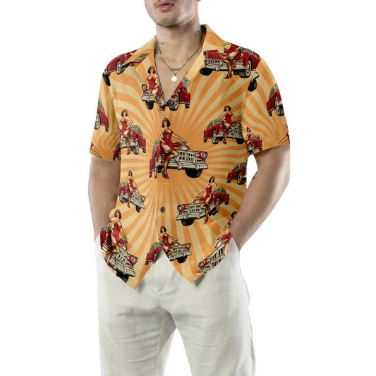 Chick For Dinner Hawaiian Shirt,Vintage Car Hawaiian Shirt For Men - Perfect Gift For Lover, Friend, Family - Amzanimalsgift