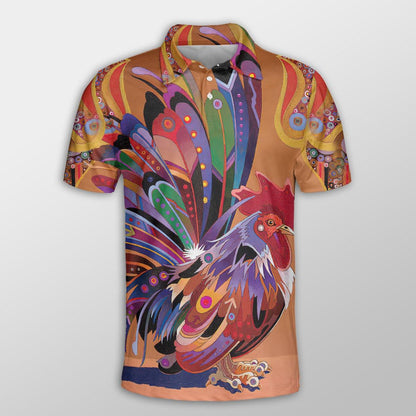 Chicken Men Polo Shirts For Summer - Chicken Pattern Fabulous Button Shirts For Men - Perfect Gift For Chicken Lovers, Animal Lovers - Amzanimalsgift