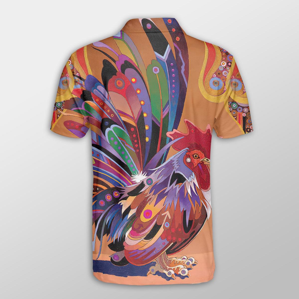 Chicken Men Polo Shirts For Summer - Chicken Pattern Fabulous Button Shirts For Men - Perfect Gift For Chicken Lovers, Animal Lovers - Amzanimalsgift