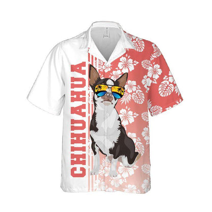 Chihuahua Dog Aloha Hawaiian Shirts For Summer, Tropical Hawaiian Shirt For Men Women Outfit, Beachwear Gift For Dog Lovers, Friend, Dog Mom Dad - Amzanimalsgift