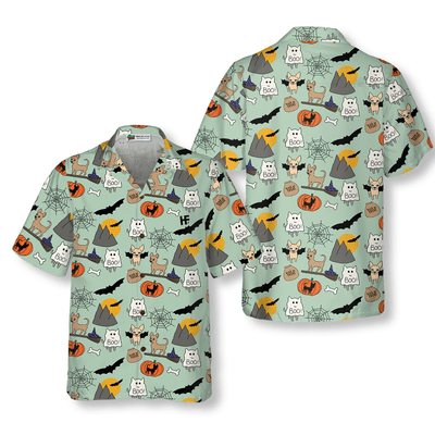 Chihuahua Hawaiian Shirt, Halloween Chihuahua Aloha Shirt For Men - Perfect Gift For Chihuahua Lovers, Husband, Boyfriend, Friend, Family - Amzanimalsgift