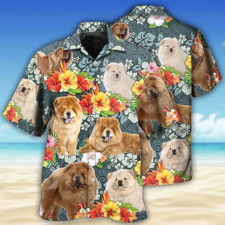 Chow Chow Aloha Hawaii Shirt - Dog Lovely Tropical Hawaiian Shirt For Summer - Perfect Gift For Dog Lovers, Friend, Family - Amzanimalsgift