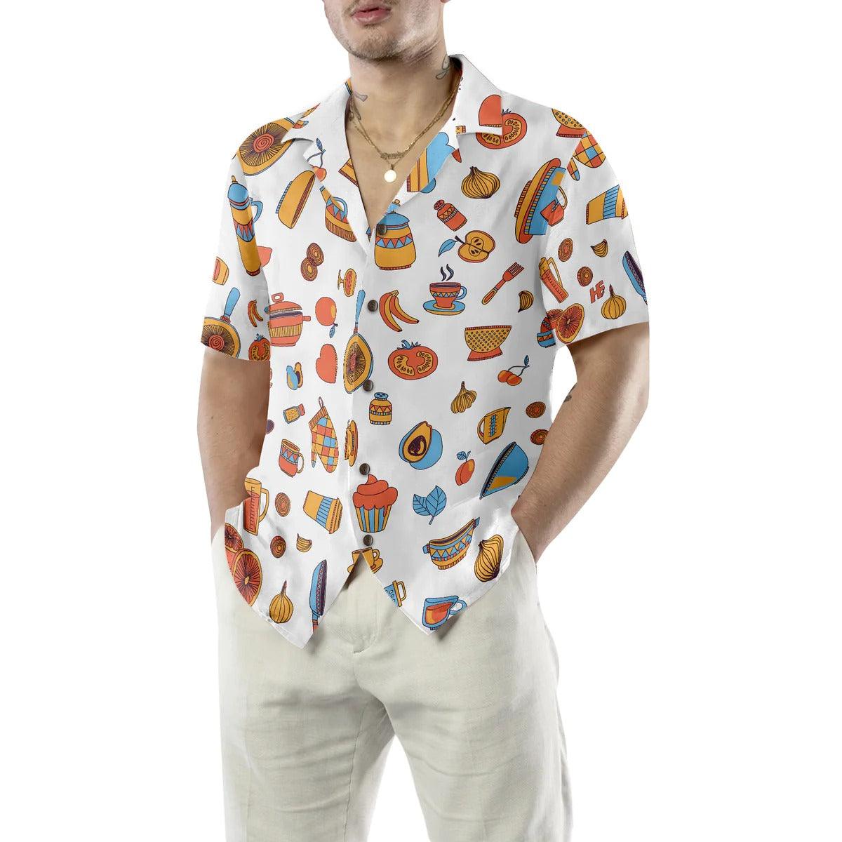 Cooking Aloha Hawaiian Shirt, Cooking Seamless Pattern Aloha Shirt, Cooking Hawaiian Shirt For Summer - Perfect Gift For Men, Women, Friend, Family - Amzanimalsgift