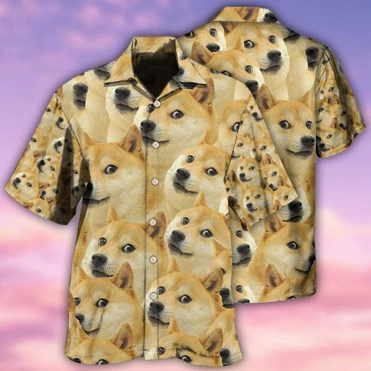 Corgi Aloha Hawaii Shirt - Corgi Meme Funny Style Hawaiian Shirt For Summer - Perfect Gift For Dog Lovers, Friend, Family - Amzanimalsgift