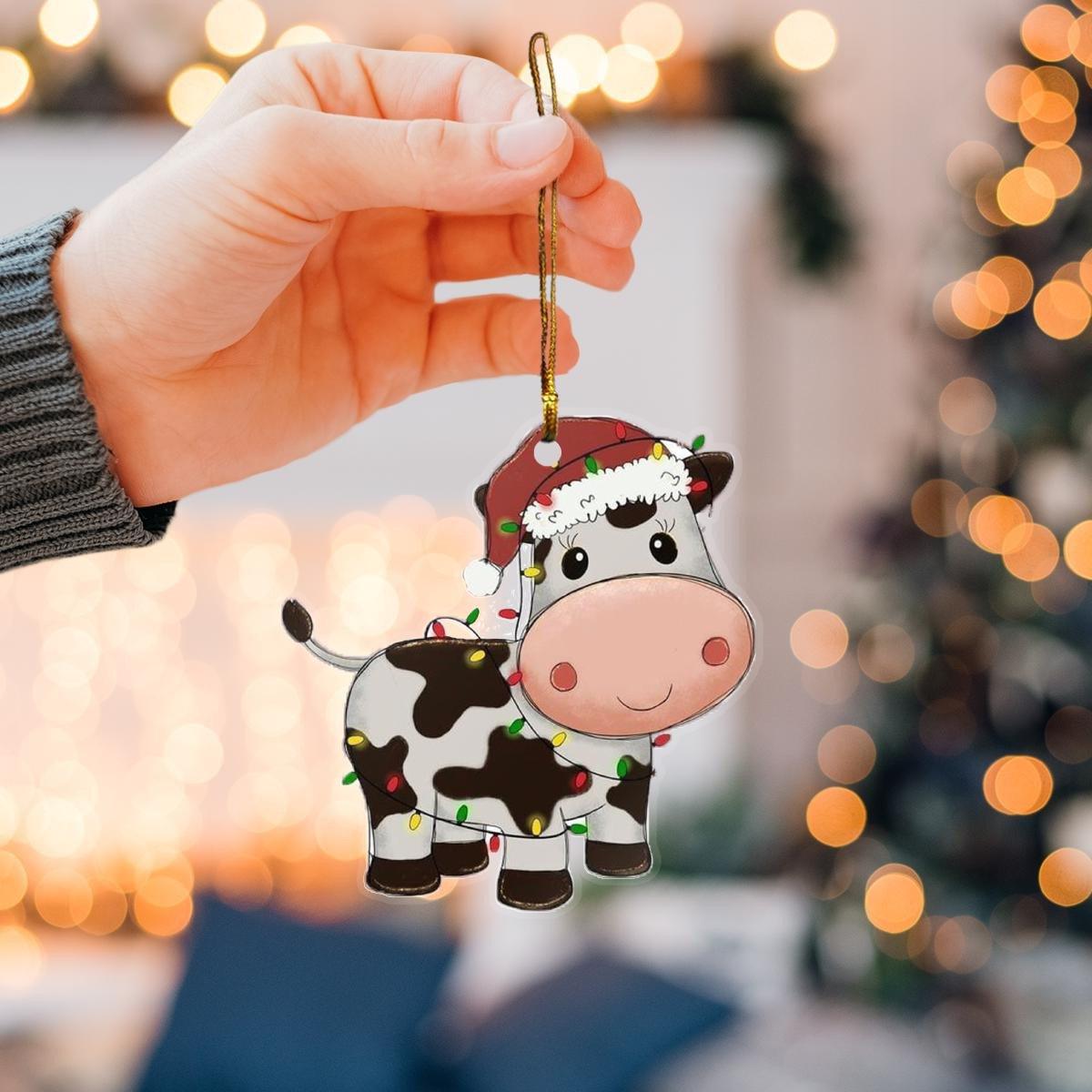 Cows Mica ornament - Amzanimalsgift