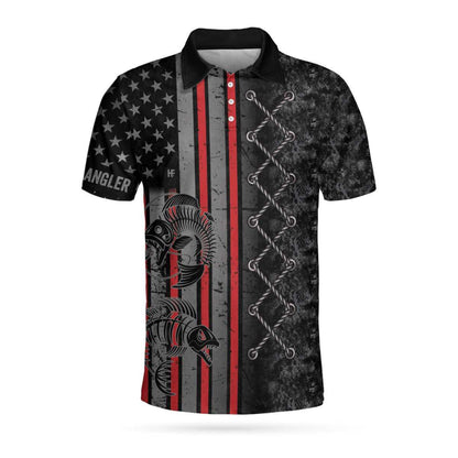 Crazy Fishing Men Polo Shirt, A Reel Expert Can Tackle Anything Camouflage Polo Shirt, American Flag Polo Shirt For Men, Gift For Golfers - Amzanimalsgift