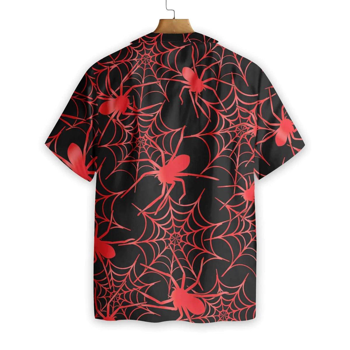 Creepy Spider Halloween Hawaiian Shirt - Perfect Gift For Lover, Friend, Family - Amzanimalsgift