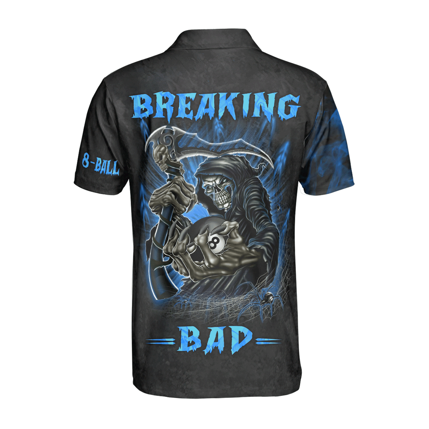 Custom Billiard Men Polo Shirt - Breaking Bad Billiard Pool 8 Ball Personalized Name Polo Shirt, Perfect Billiard Polo Shirt For Men, Billiard Players - Amzanimalsgift