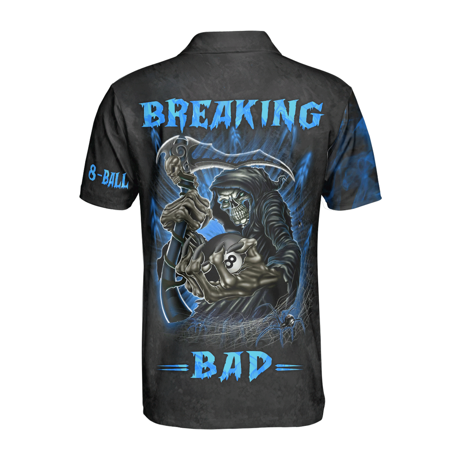 Custom Billiard Men Polo Shirt - Breaking Bad Billiard Pool 8 Ball Personalized Name Polo Shirt, Perfect Billiard Polo Shirt For Men, Billiard Players - Amzanimalsgift