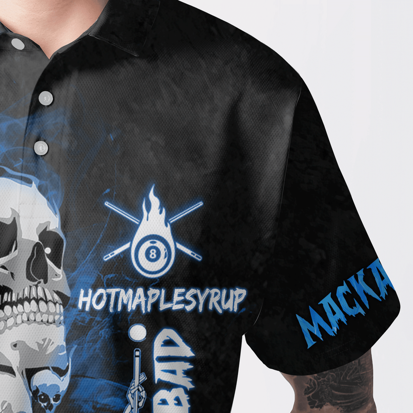 Custom Billiard Men Polo Shirt - Breaking Bad Billiard Pool 8 Ball Personalized Name Polo Shirt, Perfect Billiard Polo Shirt For Men, Billiard Players - Amzanimalsgift