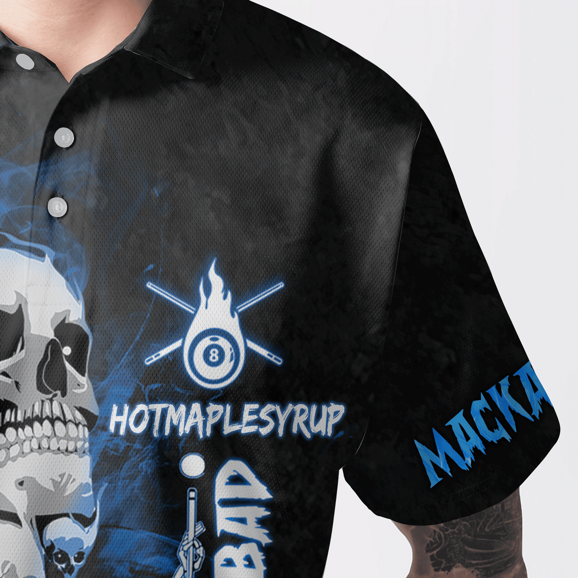 Custom Billiard Men Polo Shirt - Breaking Bad Billiard Pool 8 Ball Personalized Name Polo Shirt, Perfect Billiard Polo Shirt For Men, Billiard Players - Amzanimalsgift