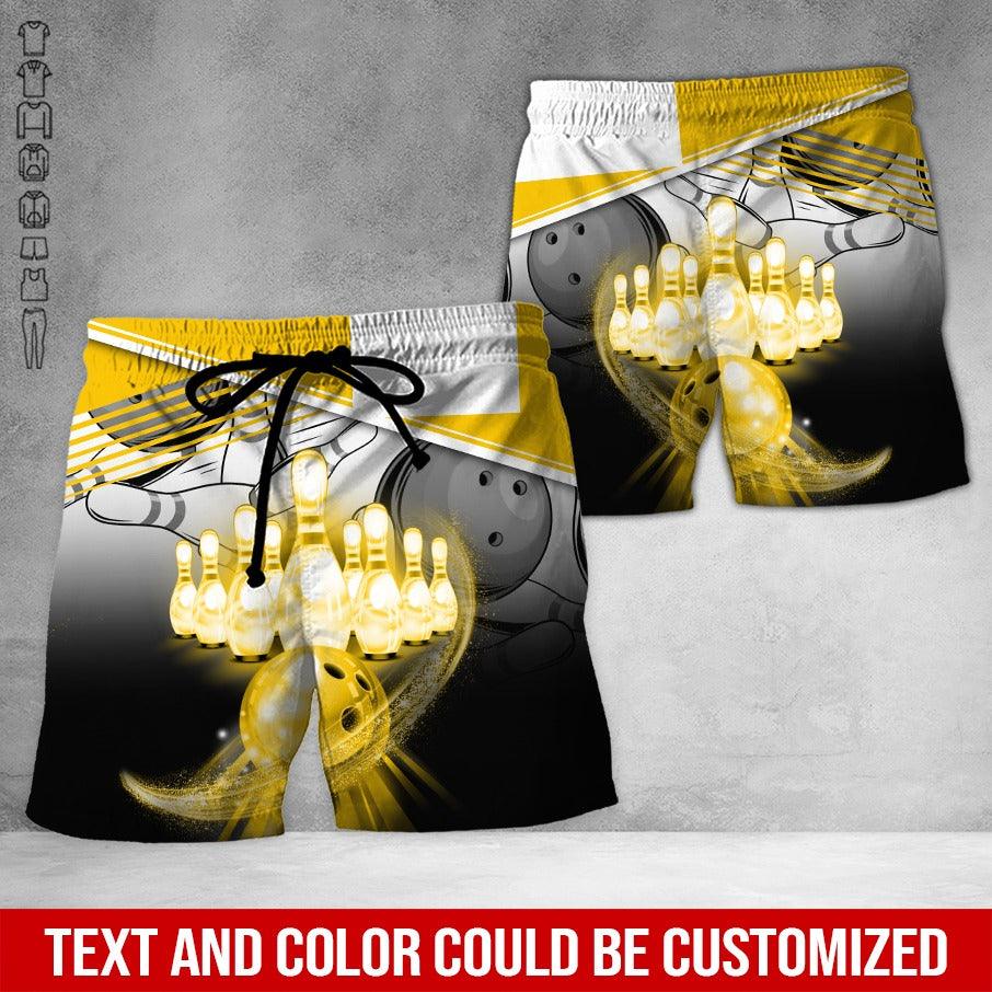 Custom Bowling Aloha Hawaiian Shirt - Bowling Bowl Pattern And Beer Personalized Name Hawaiian Shirt For Men & Women, Bowling Lover - Amzanimalsgift