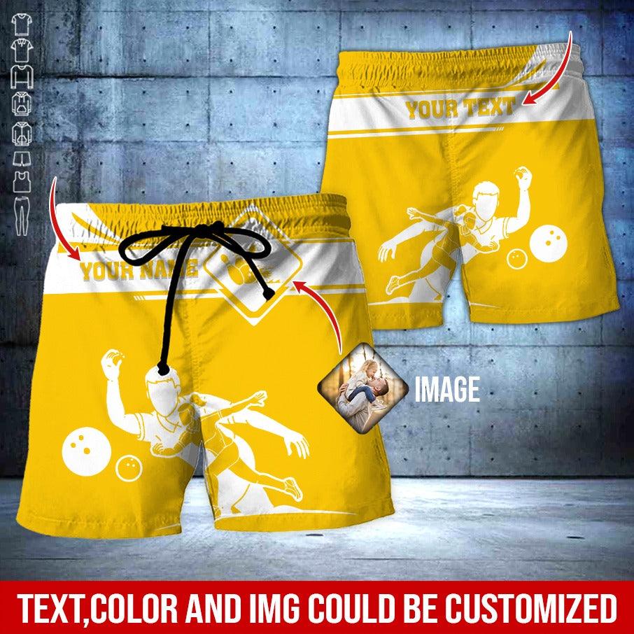 Custom Bowling Aloha Hawaiian Shirt - Colorful Men & Women Playing Bowling Personalized Name Hawaiian Shirt For Men & Women, Bowling Lover - Amzanimalsgift