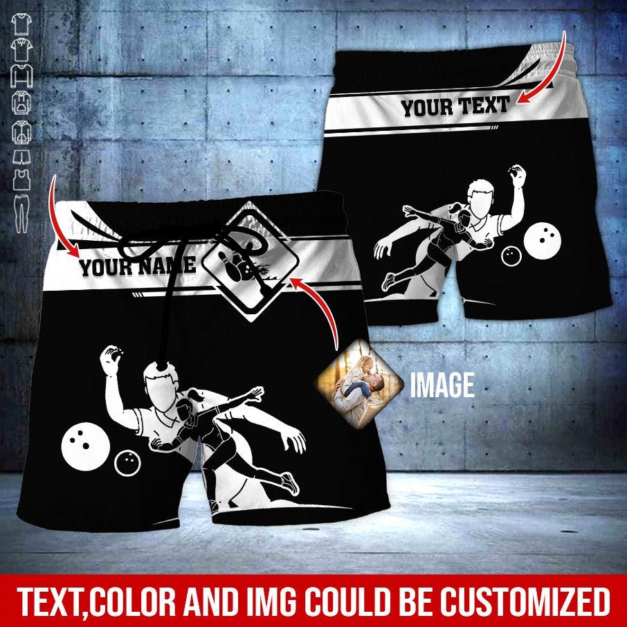 Custom Bowling Aloha Hawaiian Shirt - Colorful Men & Women Playing Bowling Personalized Name Hawaiian Shirt For Men & Women, Bowling Lover - Amzanimalsgift